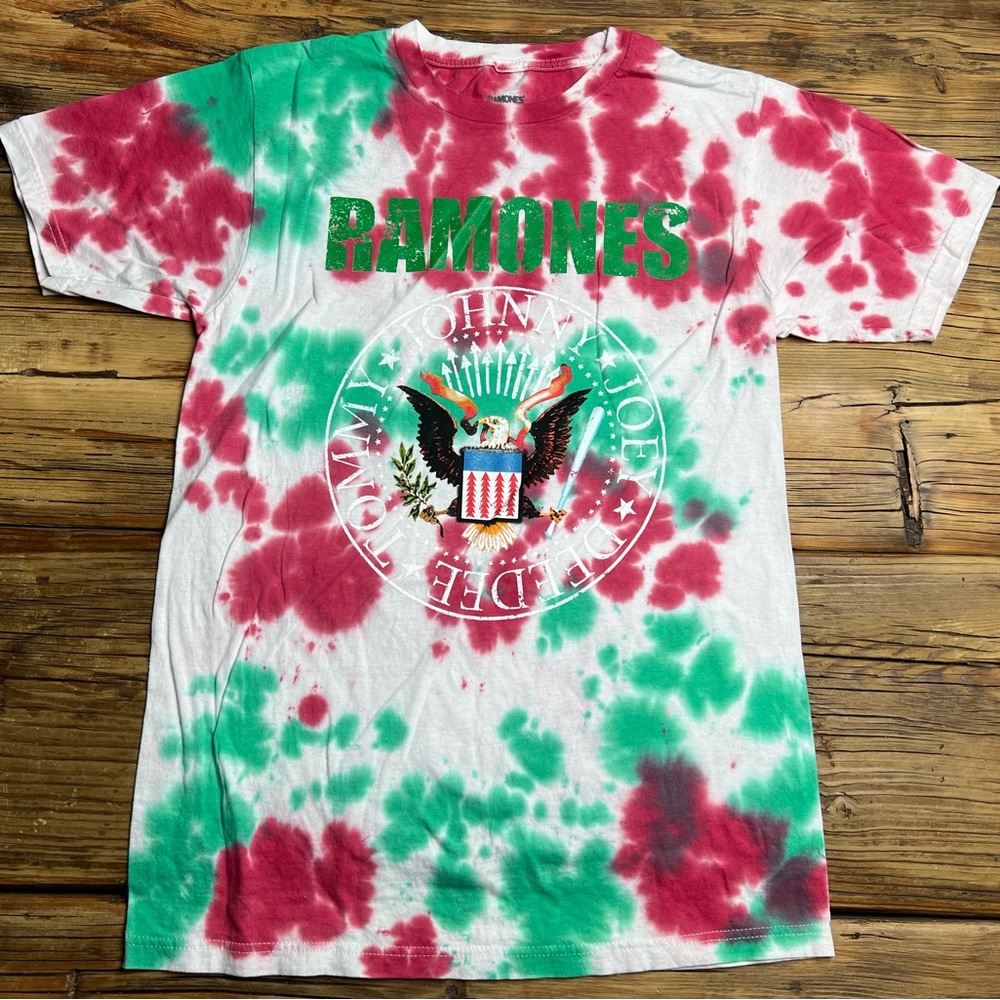 Ramones Tie Dye Band Tee Shirt